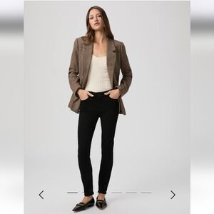 PAIGE Black Hoxton Skinny Jeans Size 28